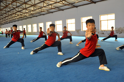 年齡小武功高實(shí)拍塔溝少兒武術(shù)課